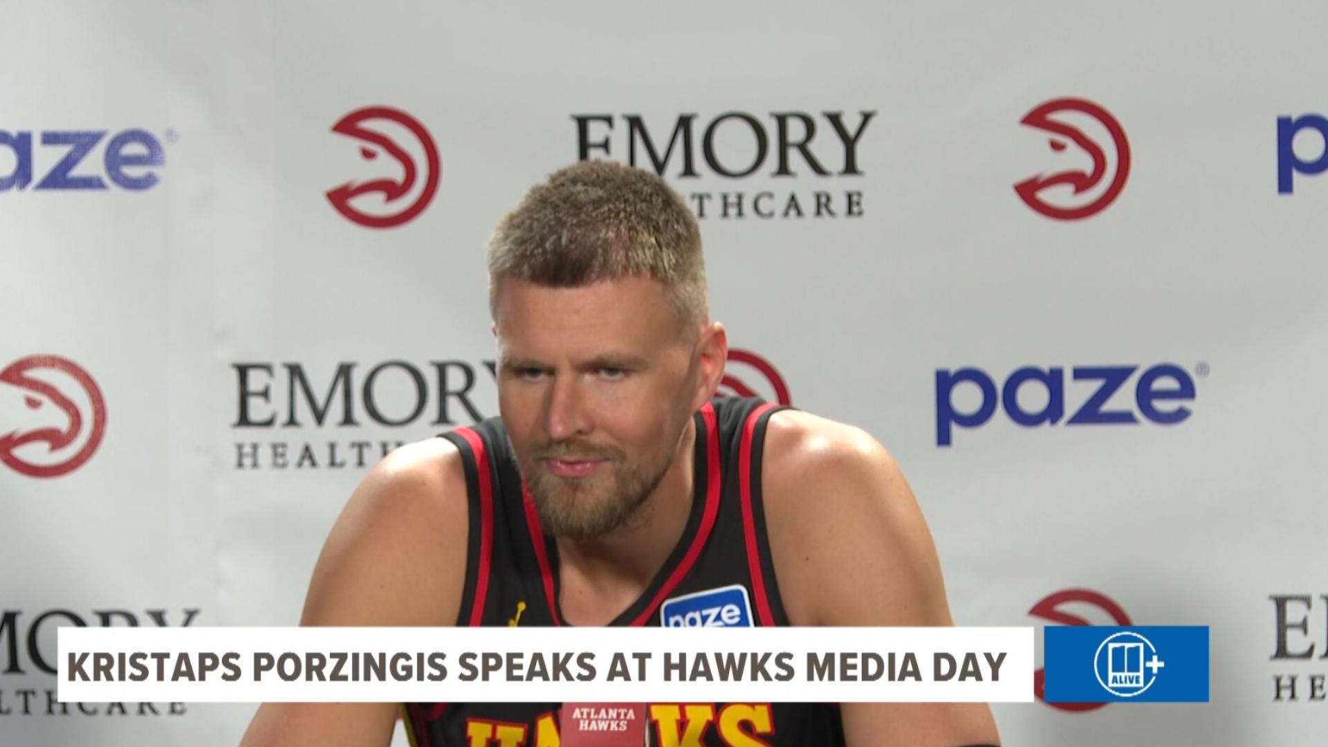 New Hawks star Kristaps Porzingis talks what it means to be joining