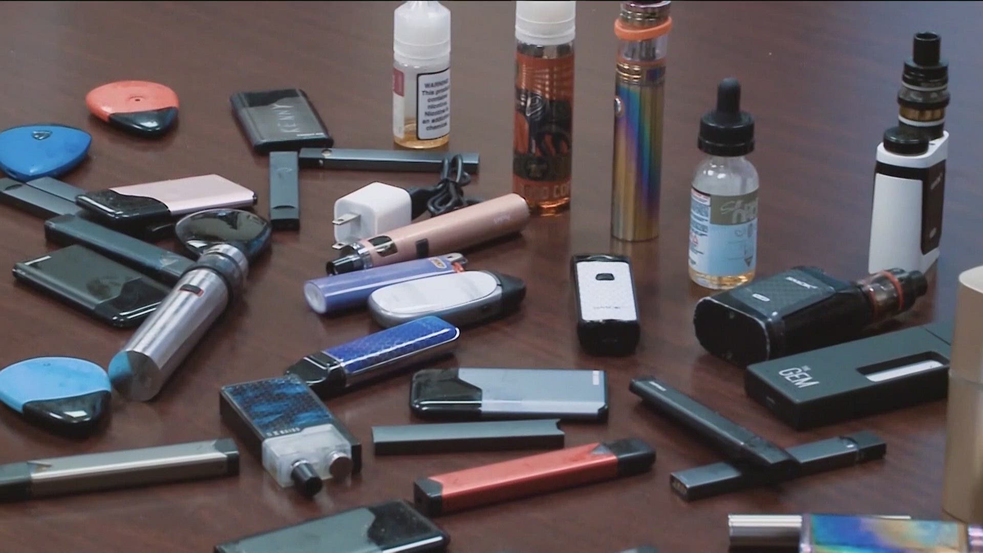 Online businesses are selling highlighters, hoodies, and even water bottle-shaped vape pens.