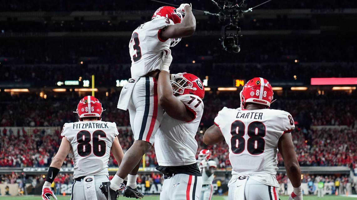 Georgia football national champions will be recognized at Braves game