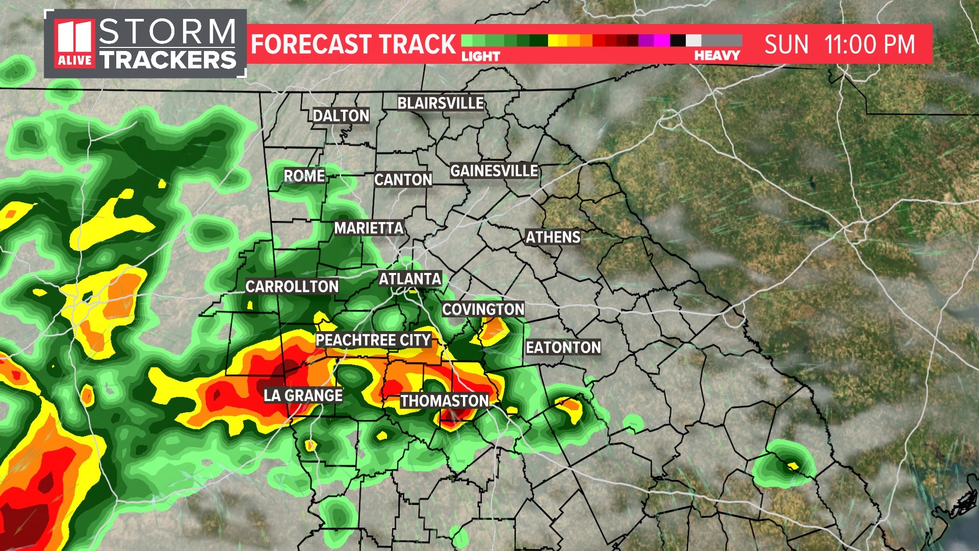 Strong storms possible this weekend | Timeline | 11alive.com