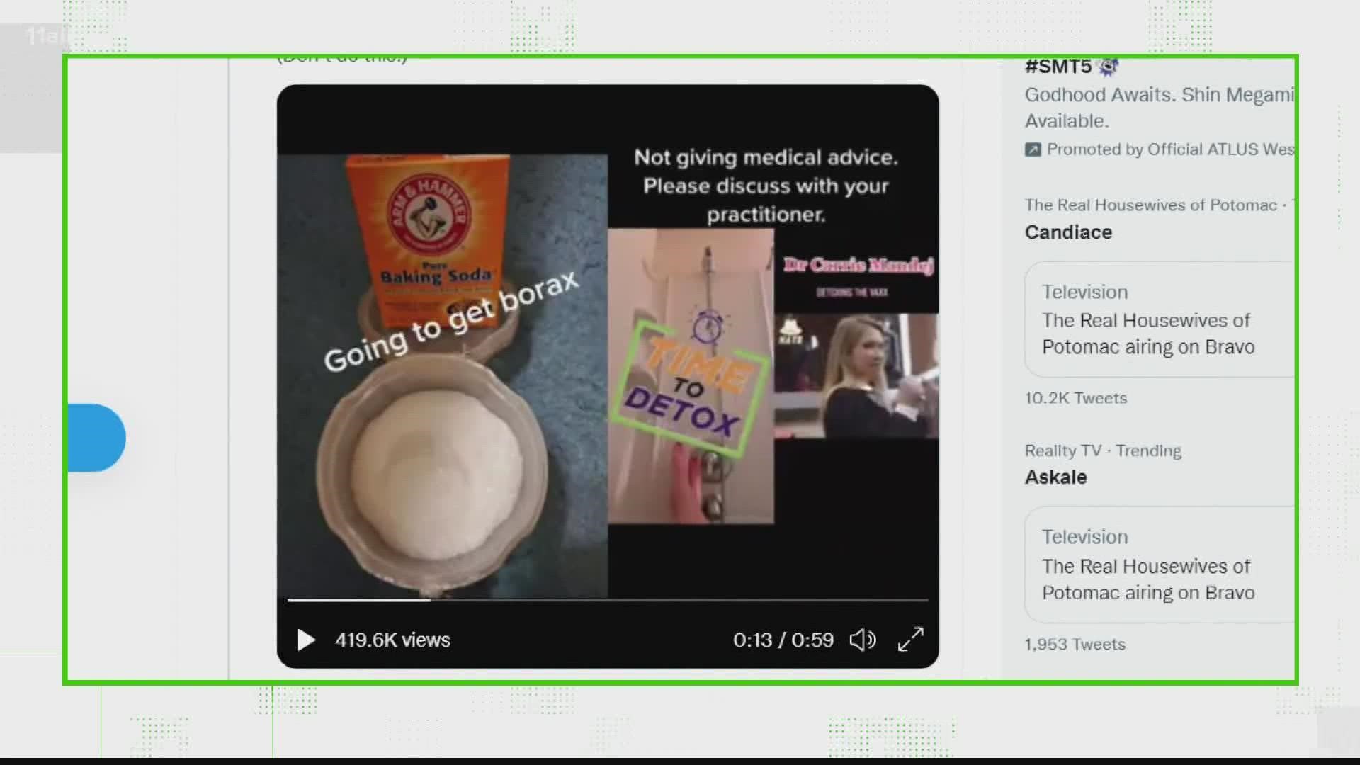 In a now deleted, viral TikTok Dr. Carrie Madej outlined ingredients for a bath she claimed would “detox the vaxx” for people who gave into COVID-19 vaccine mandates