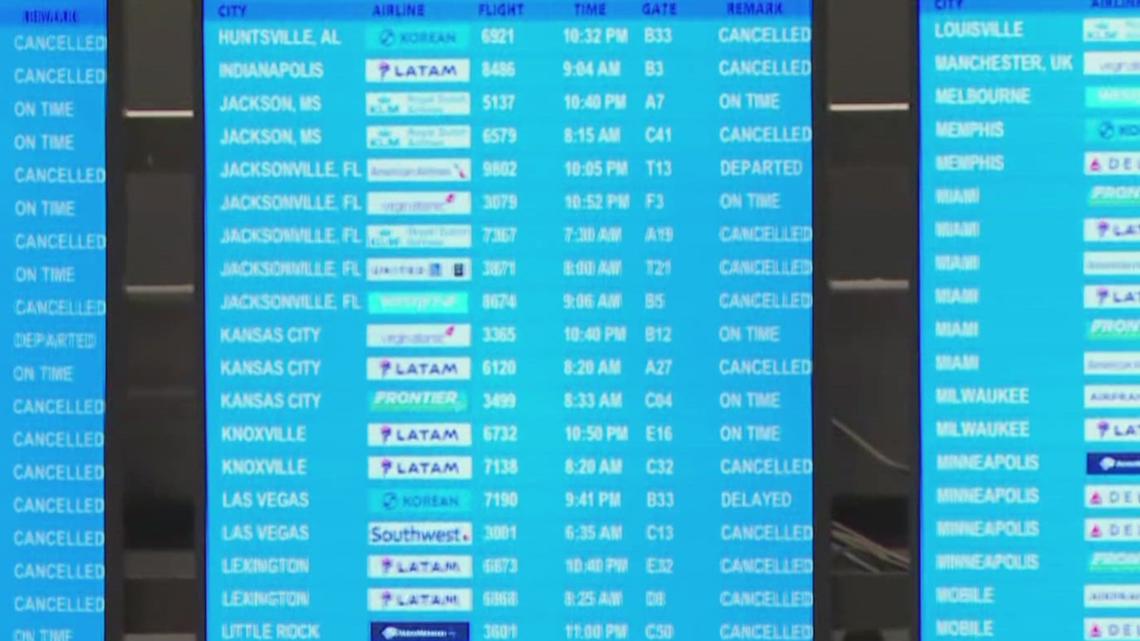 Over 1,000 flights cancelled at Atlanta airport as Winter Storm Fern impacts metro area