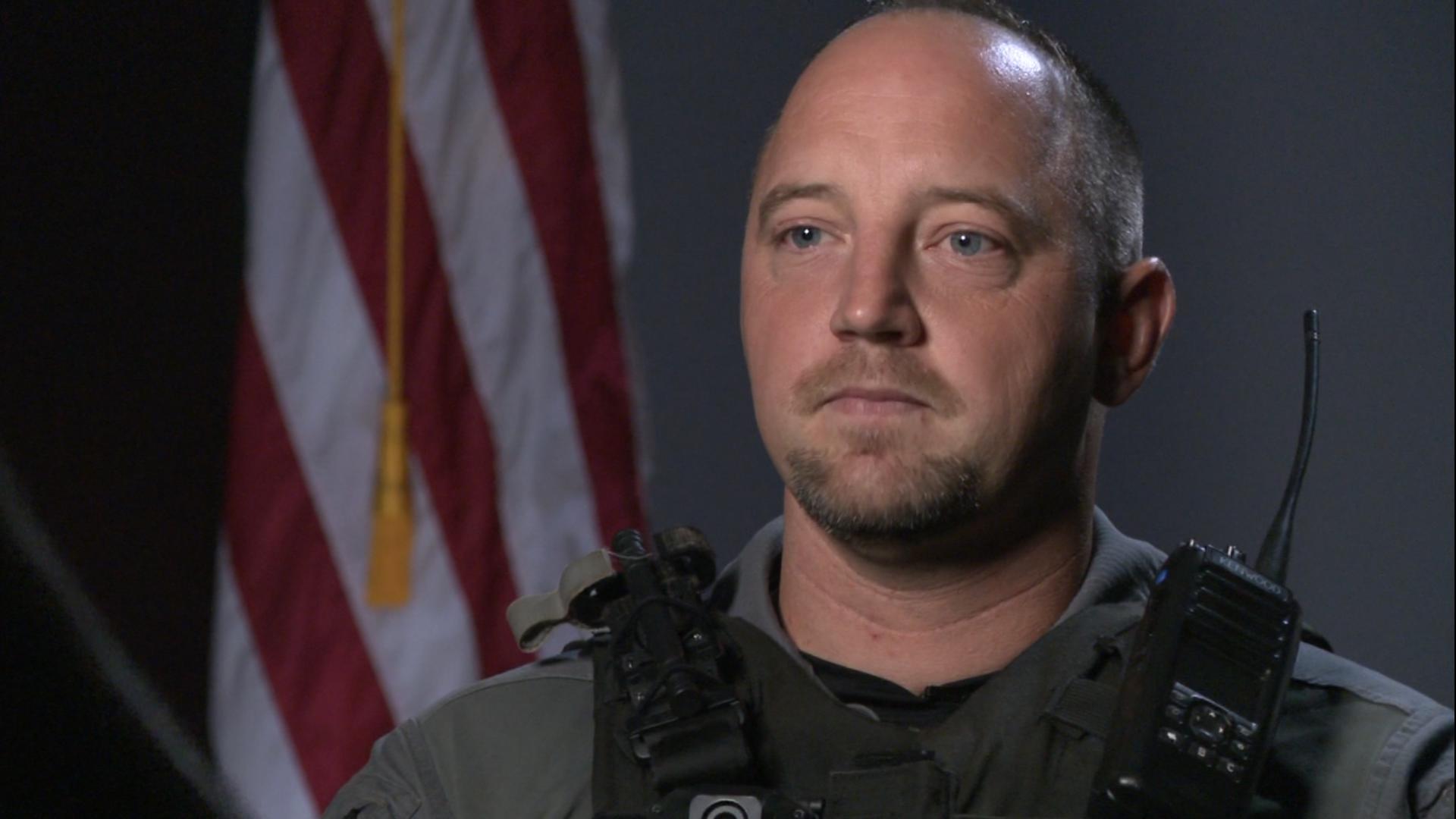 Anderson County Deputy Timothy McCarley was one of the first deputies who reached the victims after a shooting at Townville Elementary in South Carolina.