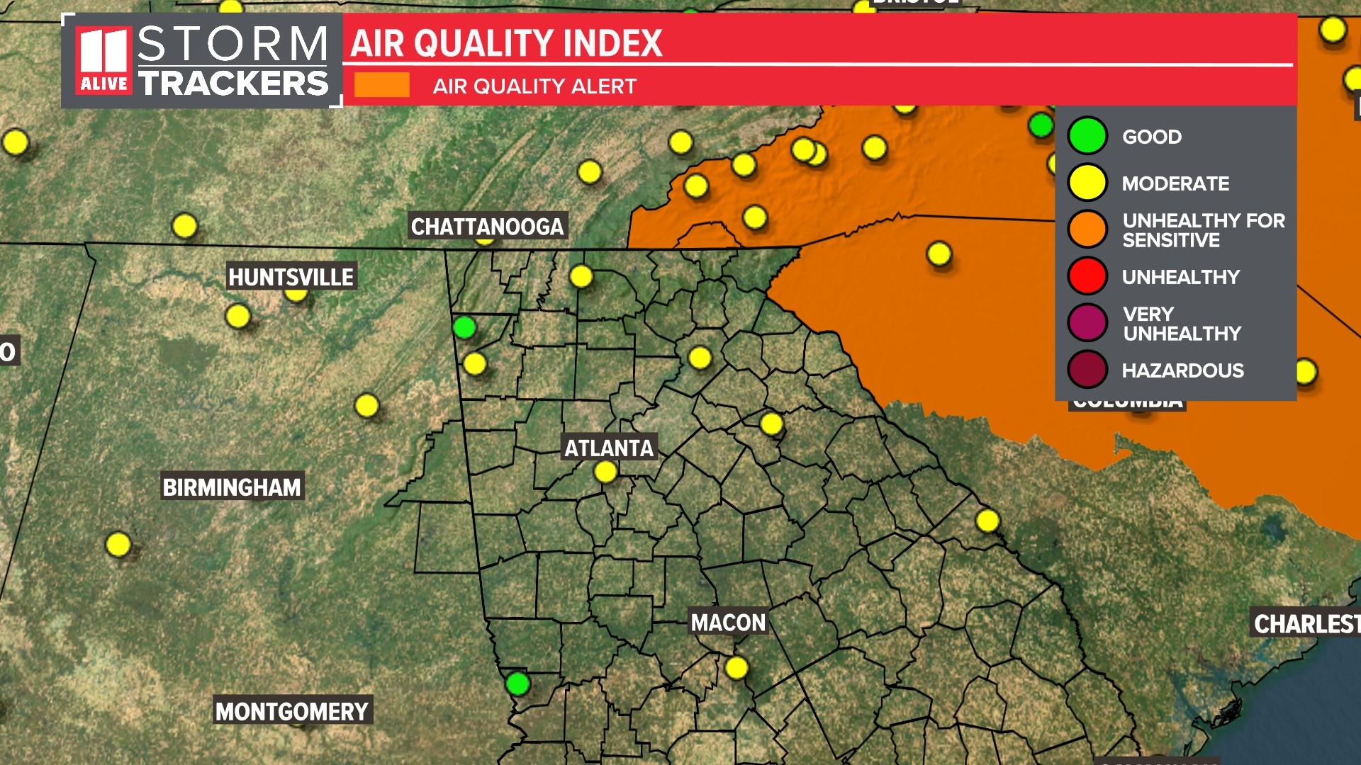 Air quality Atlanta impact Canadian wildfire smoke | 11alive.com