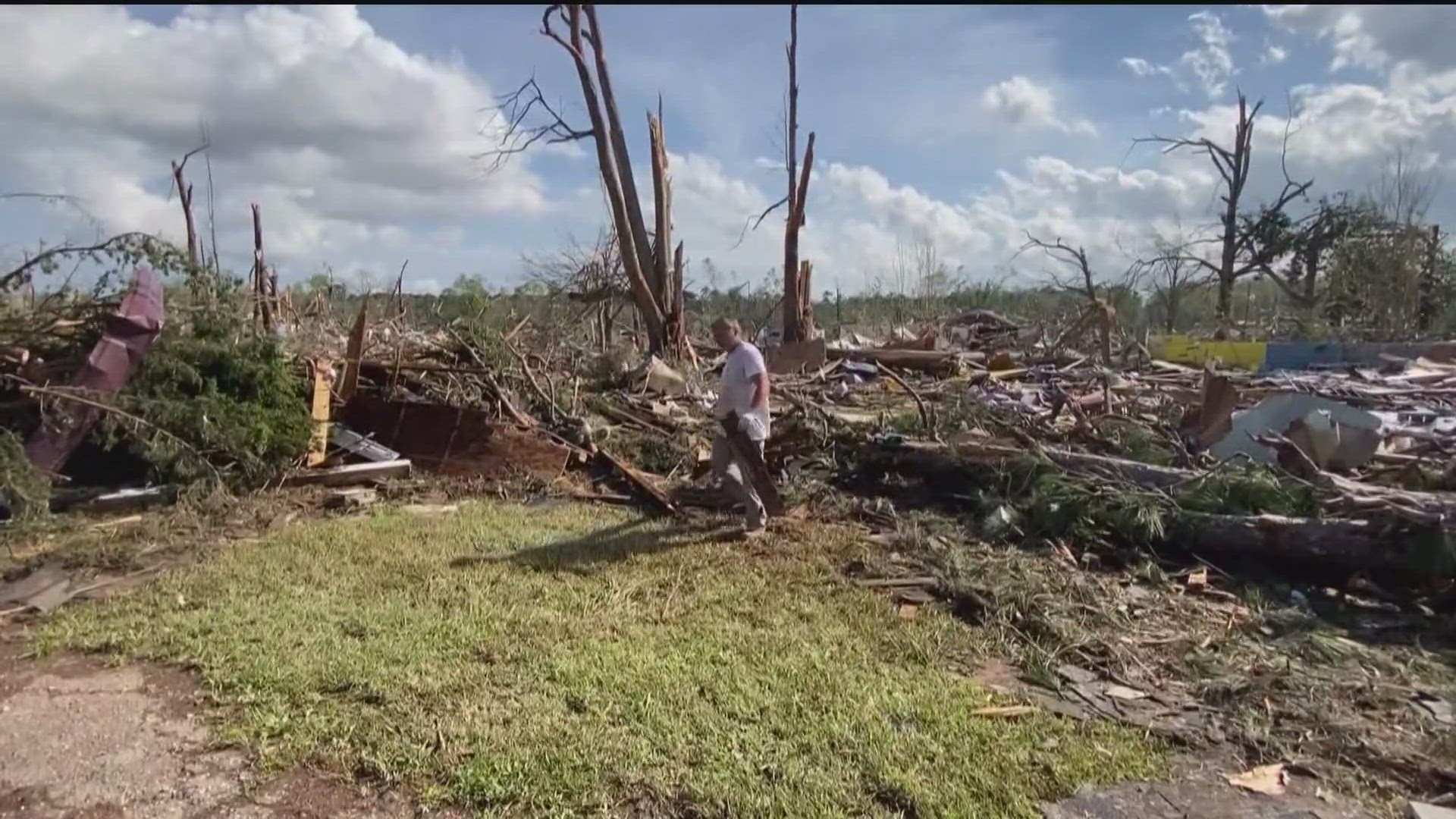 The tornado Sunday was the third tornado to strike Troup County, Georgia, causing severe damage, since the beginning of 2023.