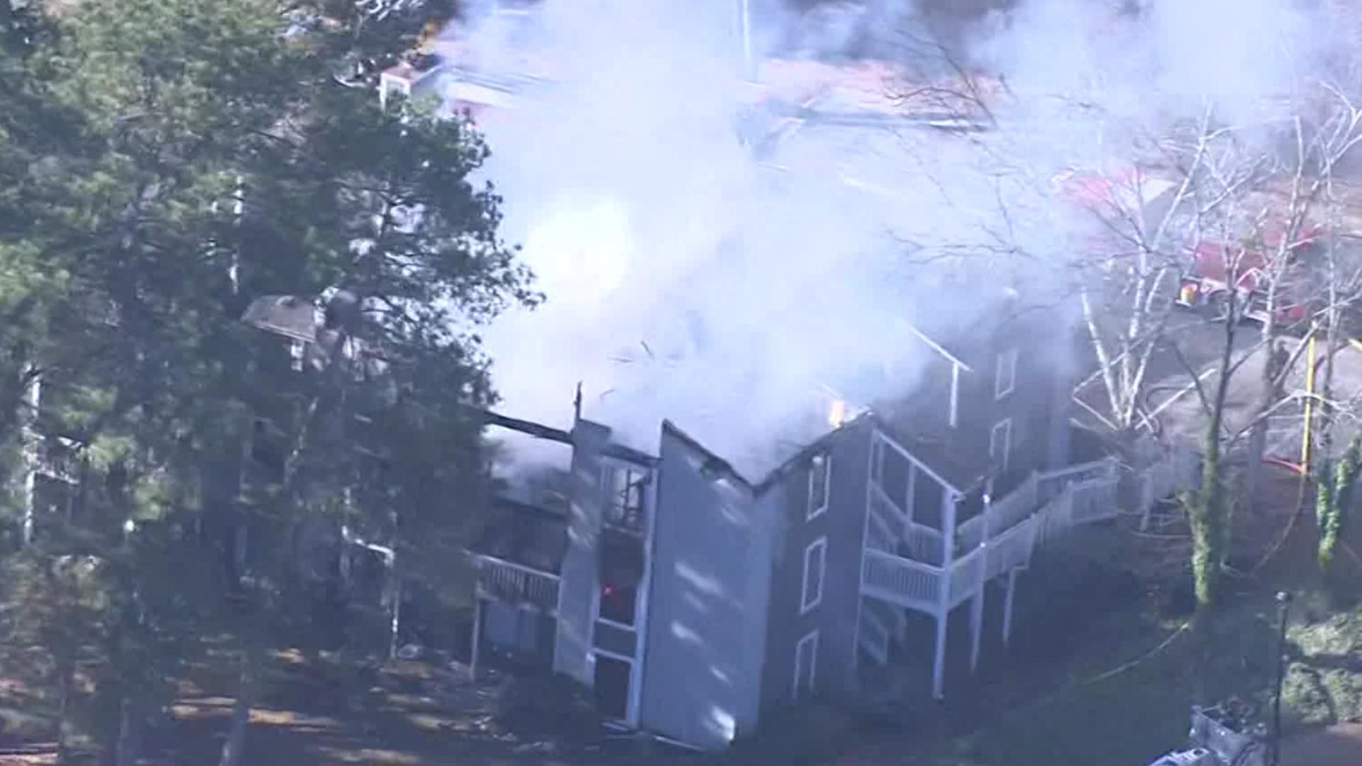 Crews battle apartment fire in DeKalb County | 11alive.com