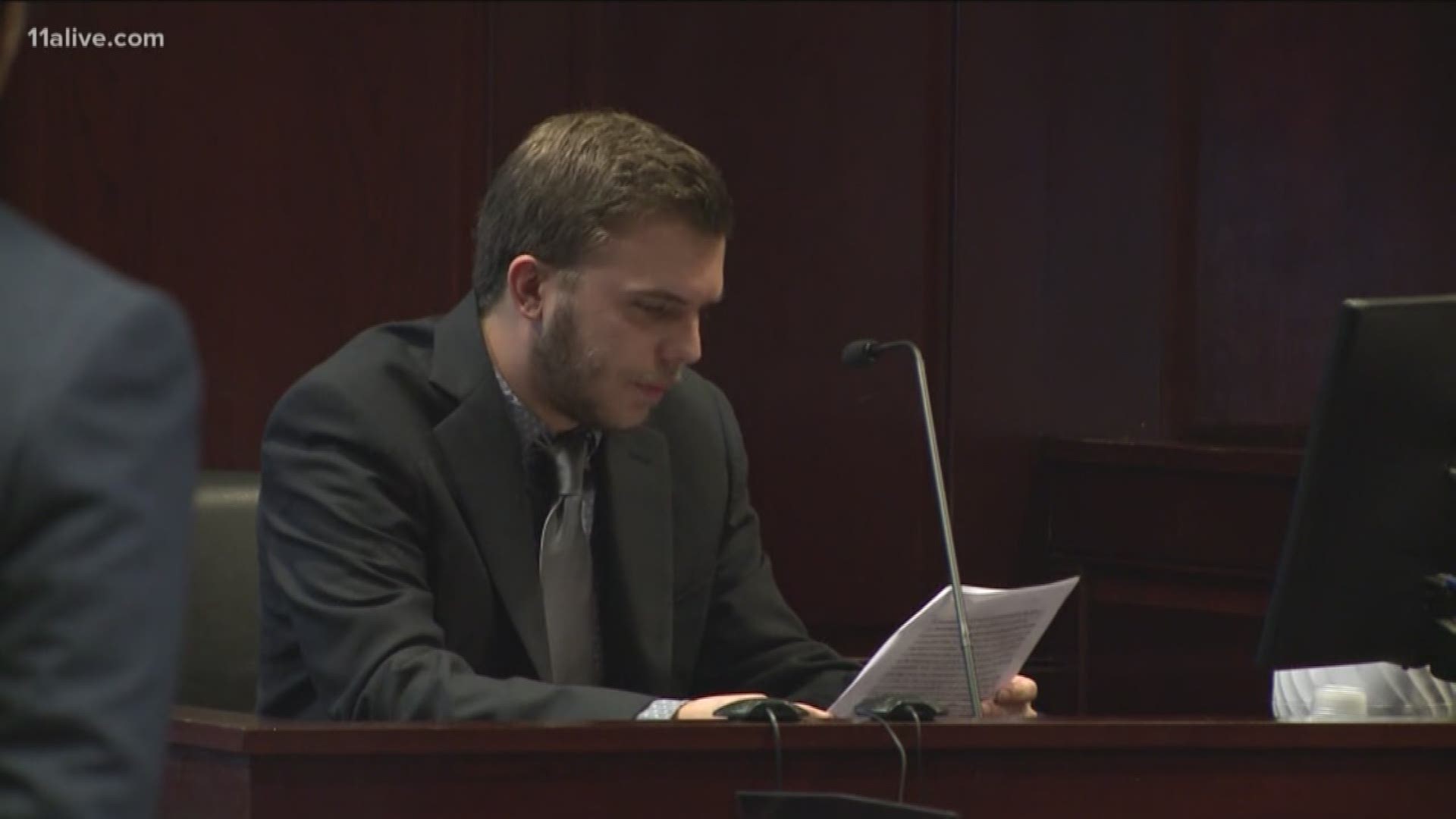 Corey Sease spoke in court before he was sentenced.