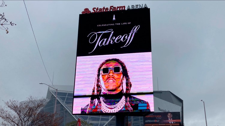 Beloved rapper TakeOff remembered, celebrated at memorial inside State Farm Arena