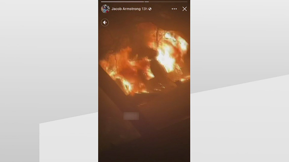 Flames of home explosion that killed 3 in Barrow County caught on video