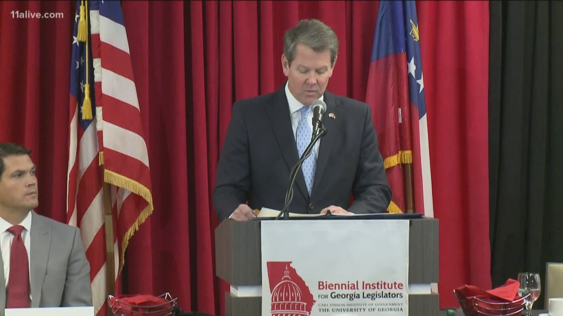Georgia’s governor-elect Brian Kemp promised to bolster law enforcement, grow small business and more in his first major speech to legislators.