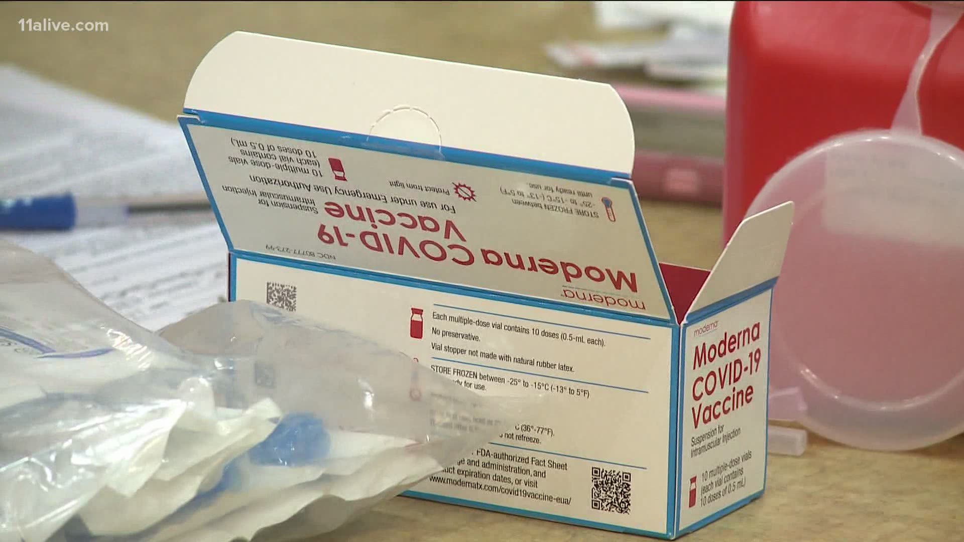 It has begun to be distributed to nursing home residents after the first doses were given to healthcare workers.