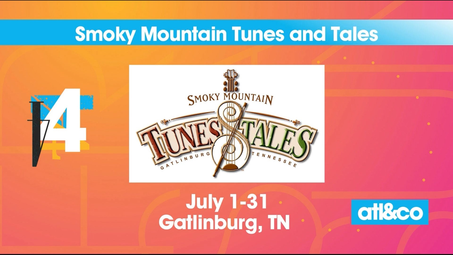Find top weekend events, including Smoky Mountain Tunes and Tales, in 4 The Weekend, sponsored by Gatlinburg, TN.