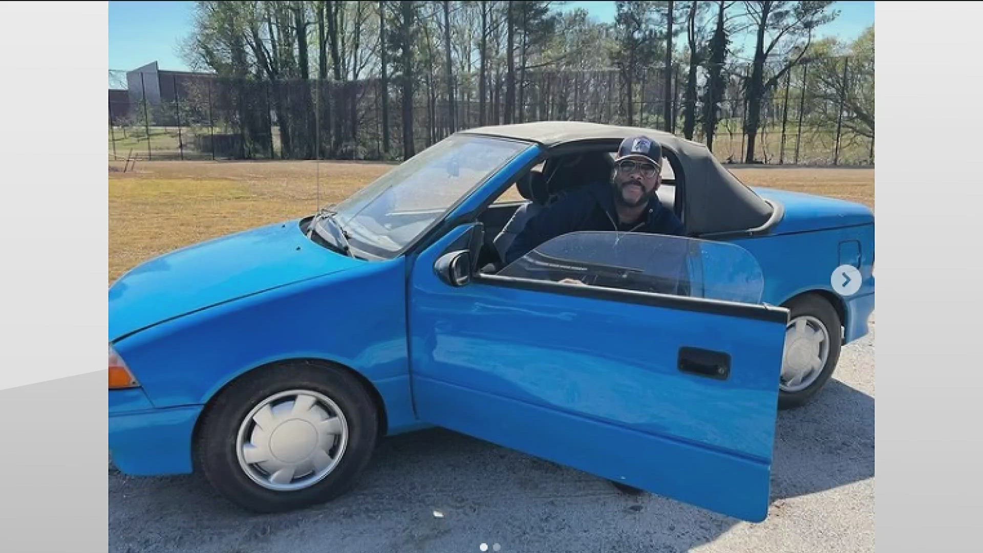 He posted a video on his Instagram of his Geo Metro, a car that holds a special significance to his life.