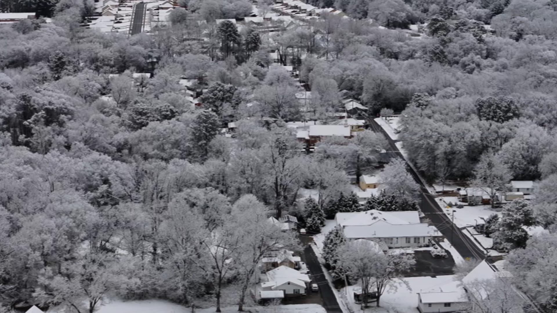 Snowing In Georgia Where did it snow in Georgia on Sunday? Pictures, videos of winter ...