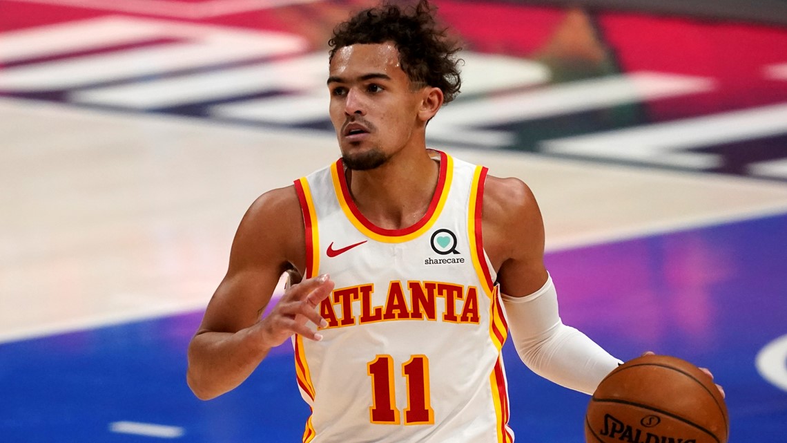 Trae Young Being Honored at Atlanta Falcons Game - Sports