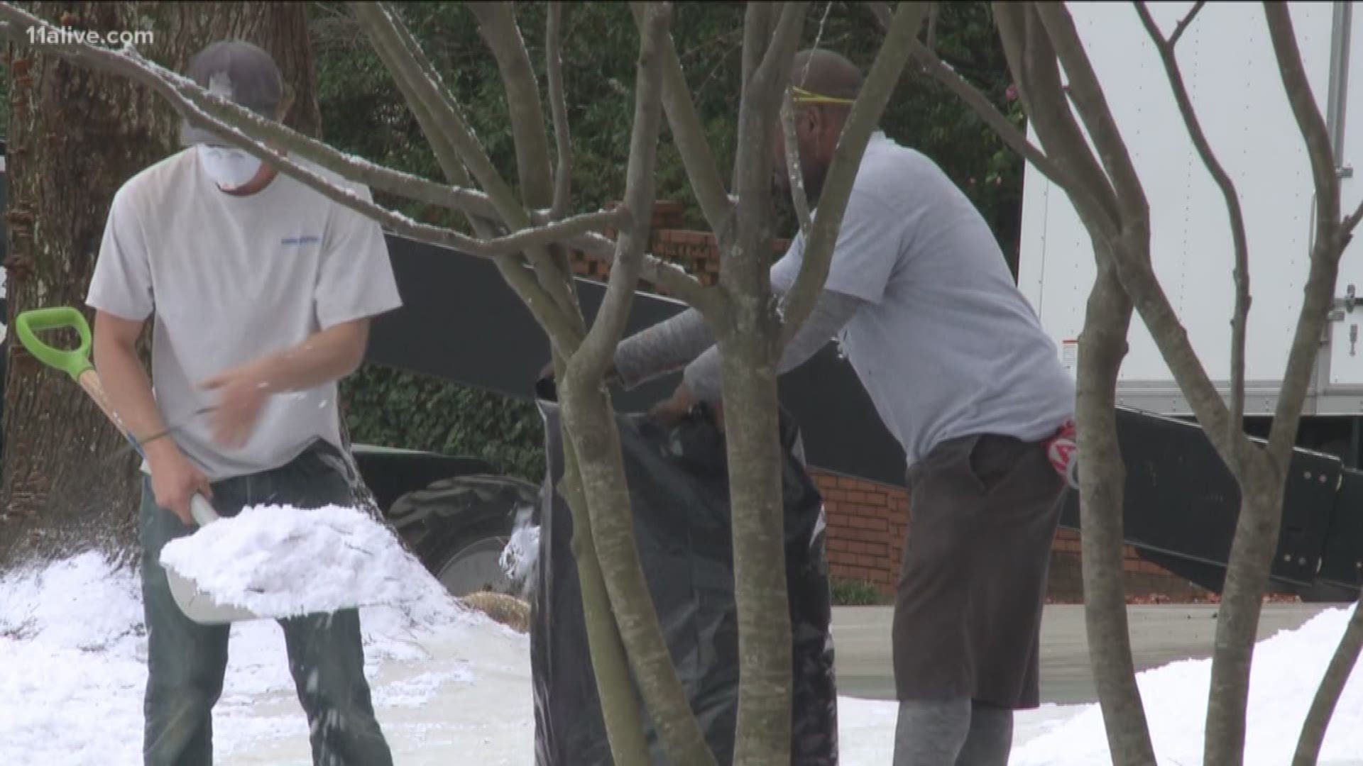 If you drove near Piedmont Park, you saw an unusual sight - but there's a reasonable explanation.