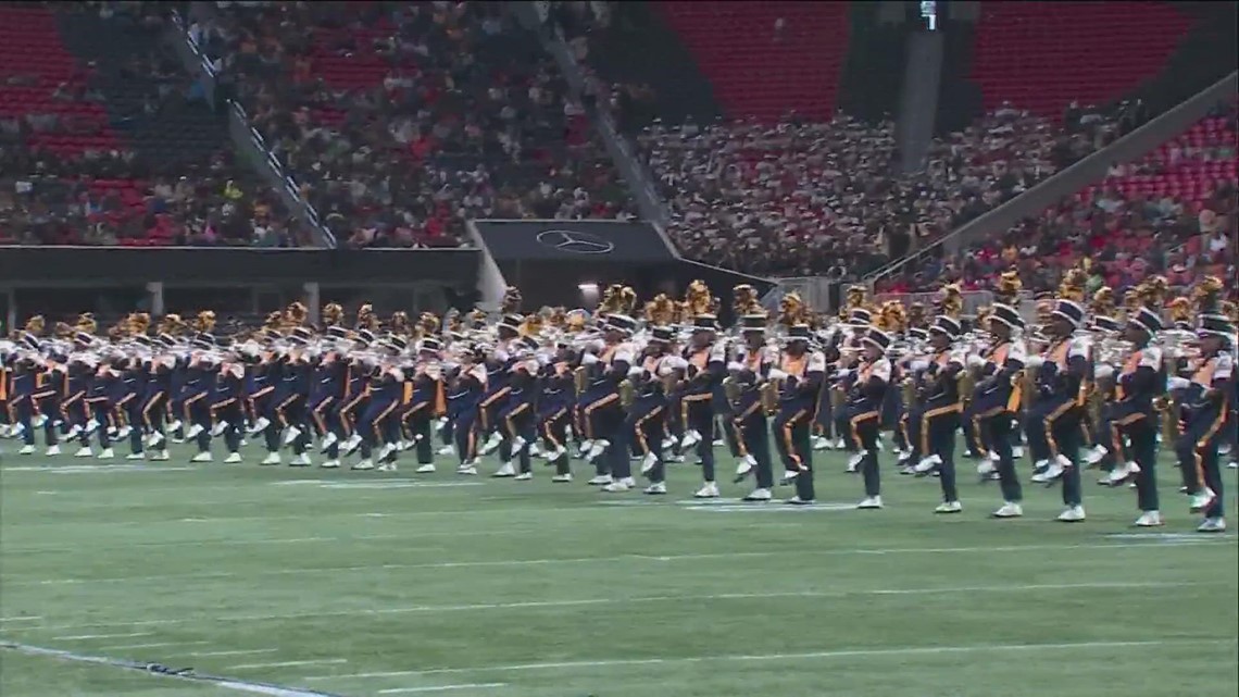 HBCU All-Star Battle of the Bands duel it out at Mercedes-Benz Stadium, including 2 local schools