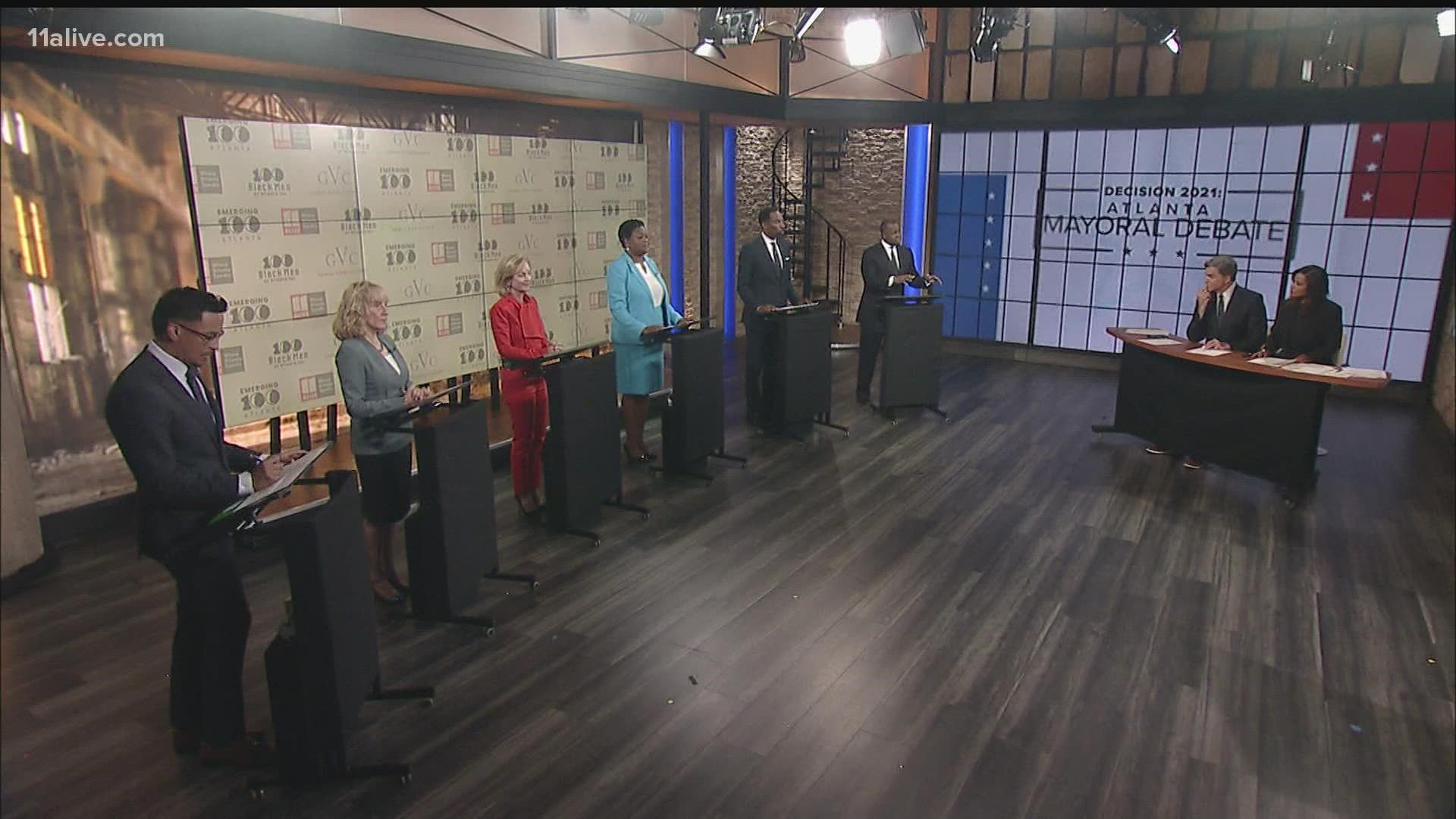 Buckhead's proposed break from Atlanta was one of the many topics during 11Alive's Mayoral Debate Wednesday night.