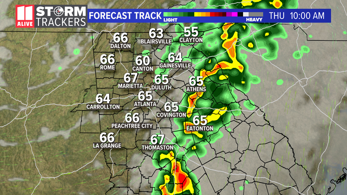 Severe Storms with Damaging Winds, Tornadoes in Metro Atlanta