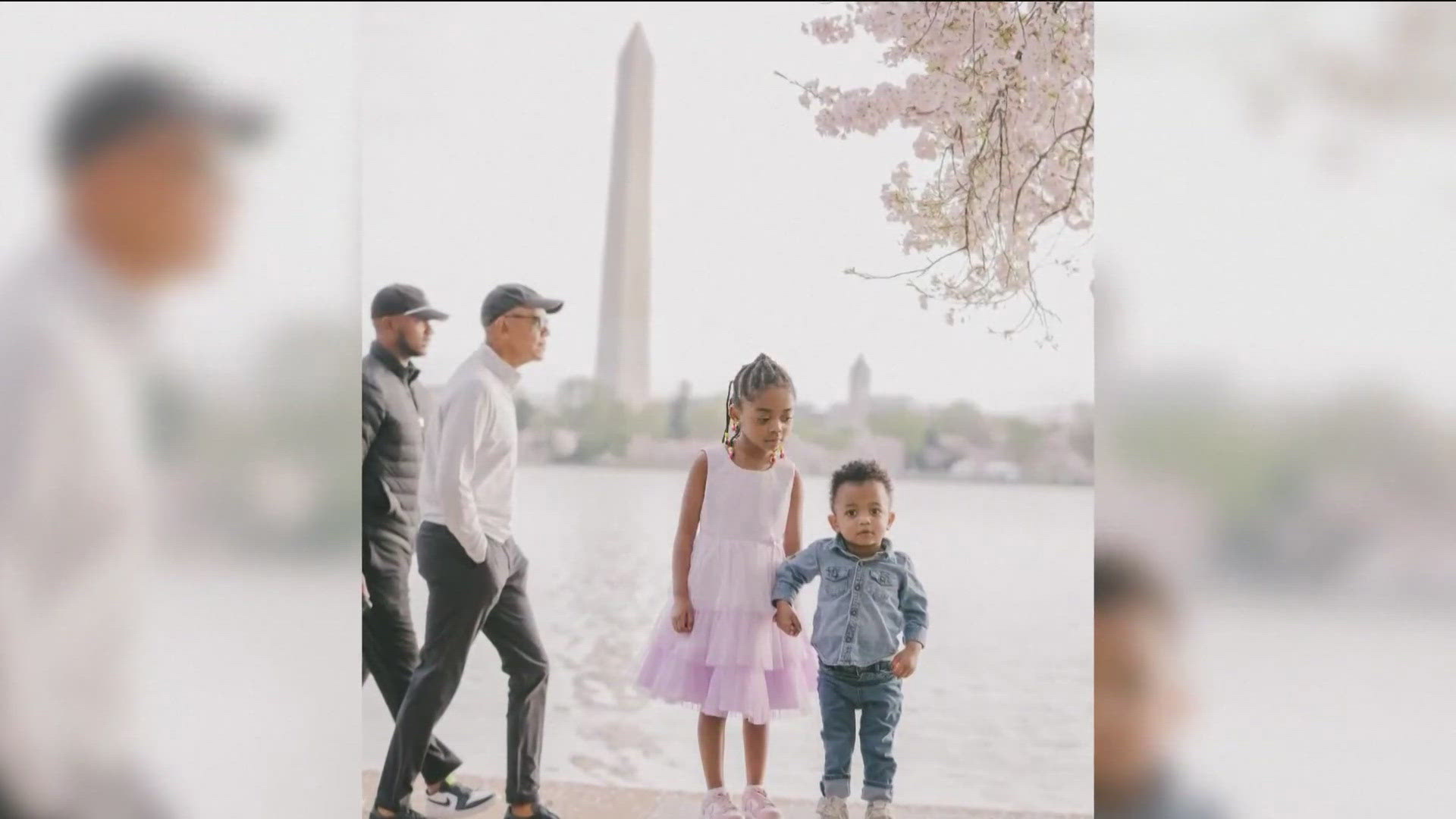 This family got an unexpected surprise while out taking family photos.