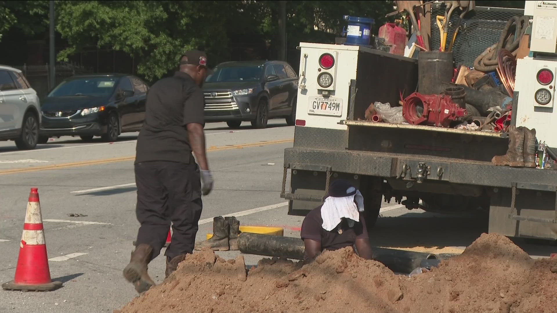 There was yet another water main break on Saturday, the sixth one this week in Atlanta and more than a month after a water crisis in the city.