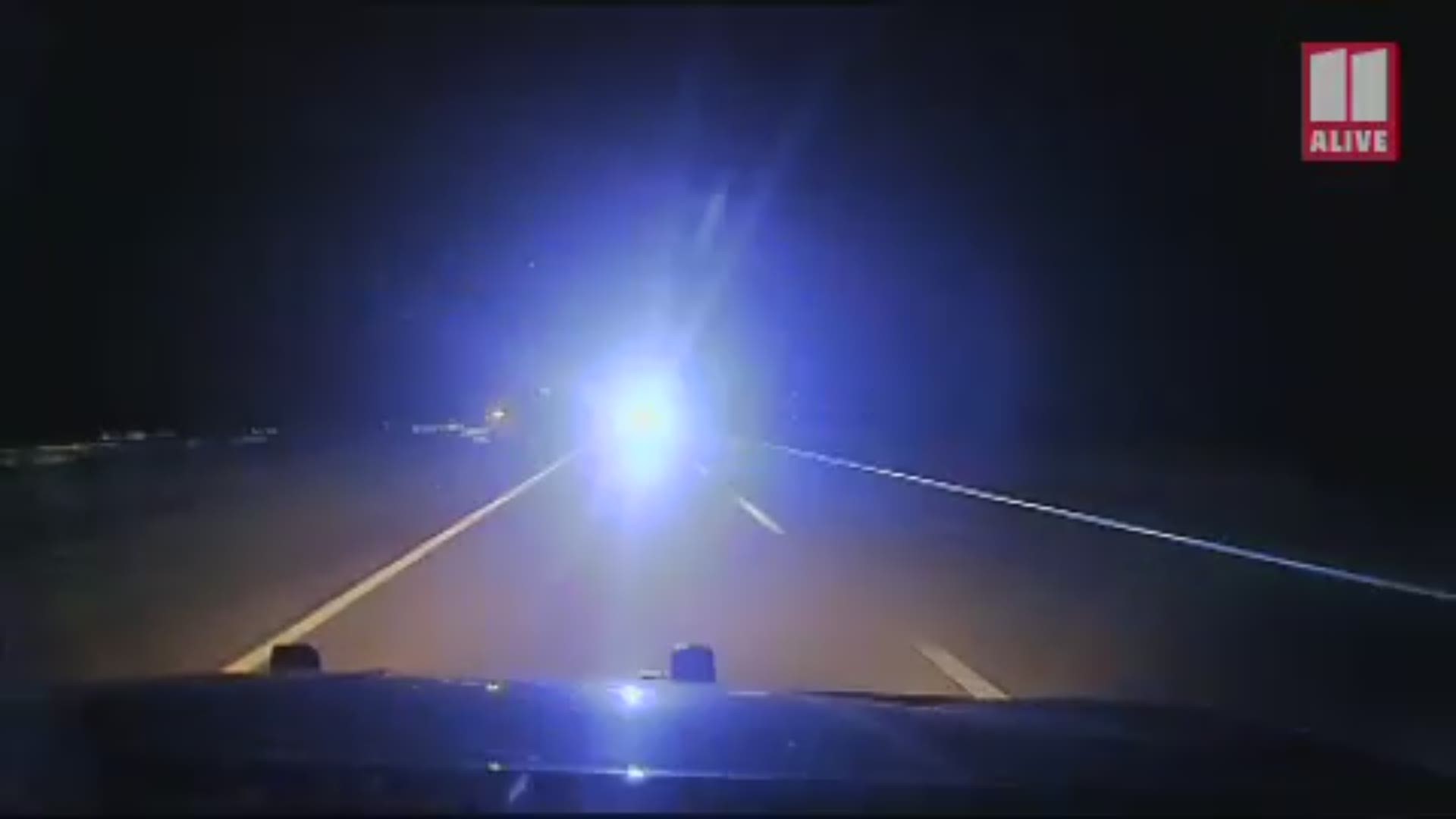 The chase began as a deputy watched a woman jump out of a car on I-85. She told him she was kidnapped as he rushed to help. What followed was a chase through three counties that ended in a crash - and an arrest.