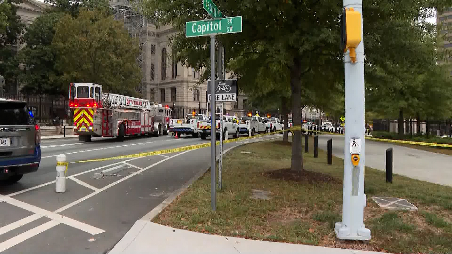 Atlanta Fire And Rescue Public Information Officer Anare' Holmes gives details on the gas leak that caused evacuations near the Capitol building.