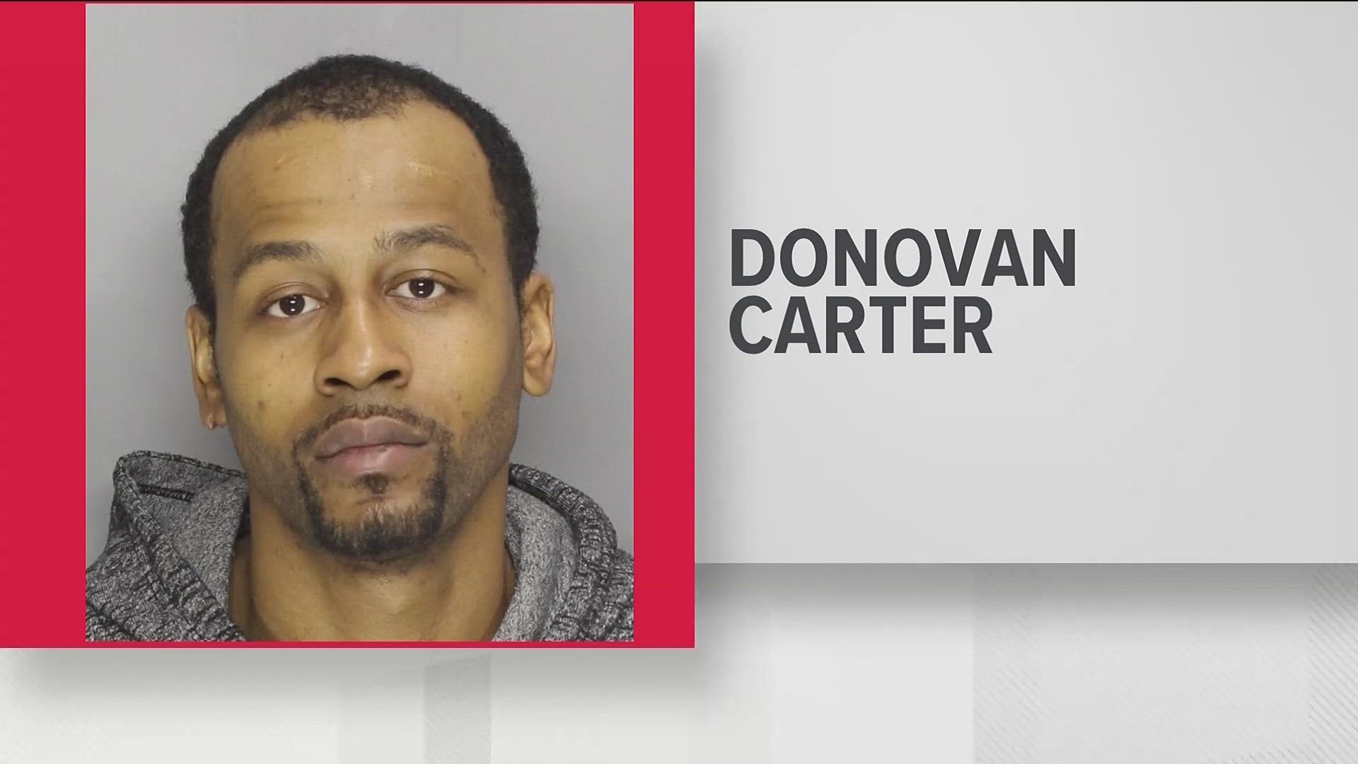 Donovan Carter, 33, is accused in the deadly shooting that unfolded at The Harlow apartments.