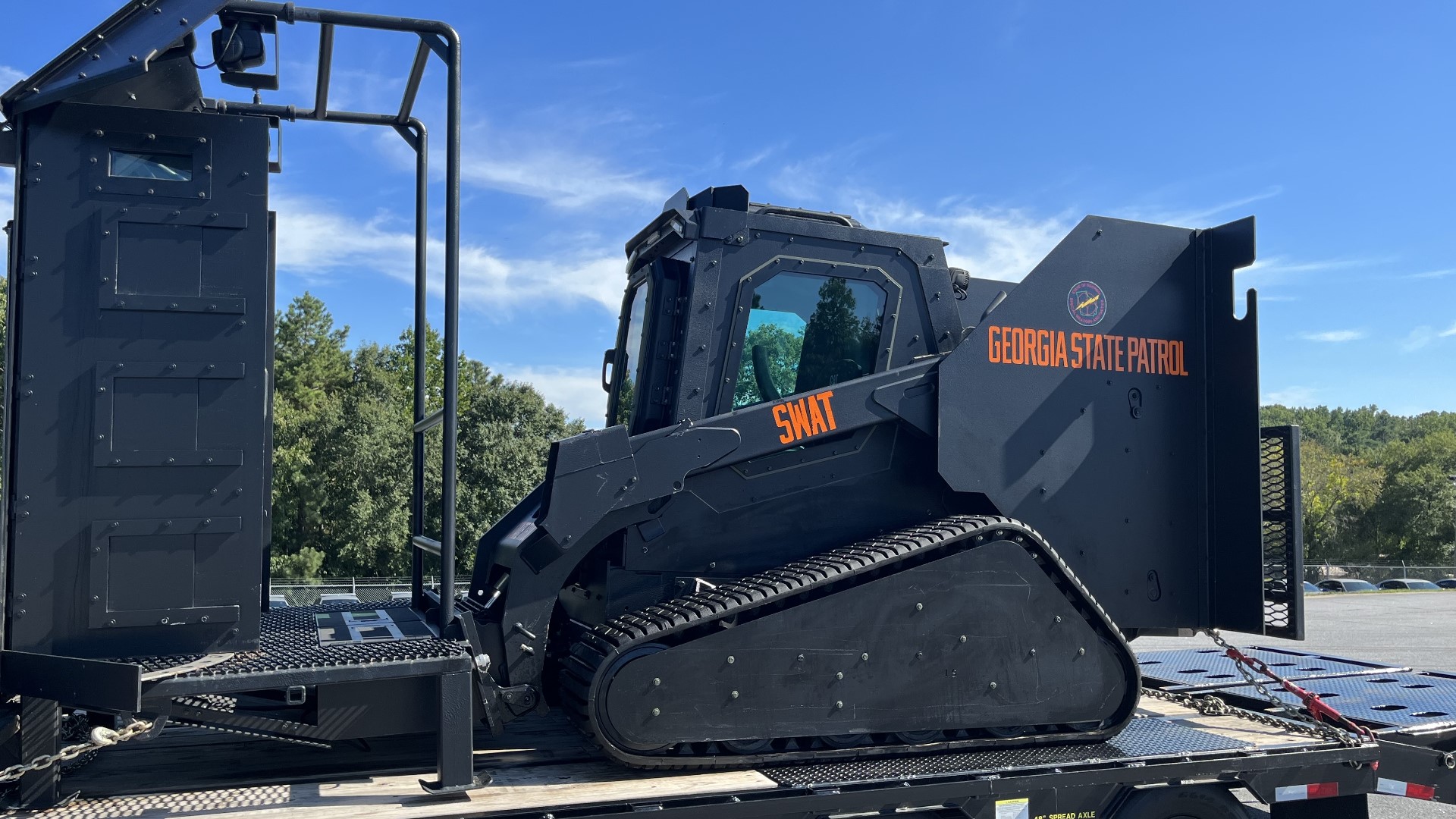 Georgia State Patrol SWAT has the only armored skid-steer in the state to assist agencies during crisis situations.