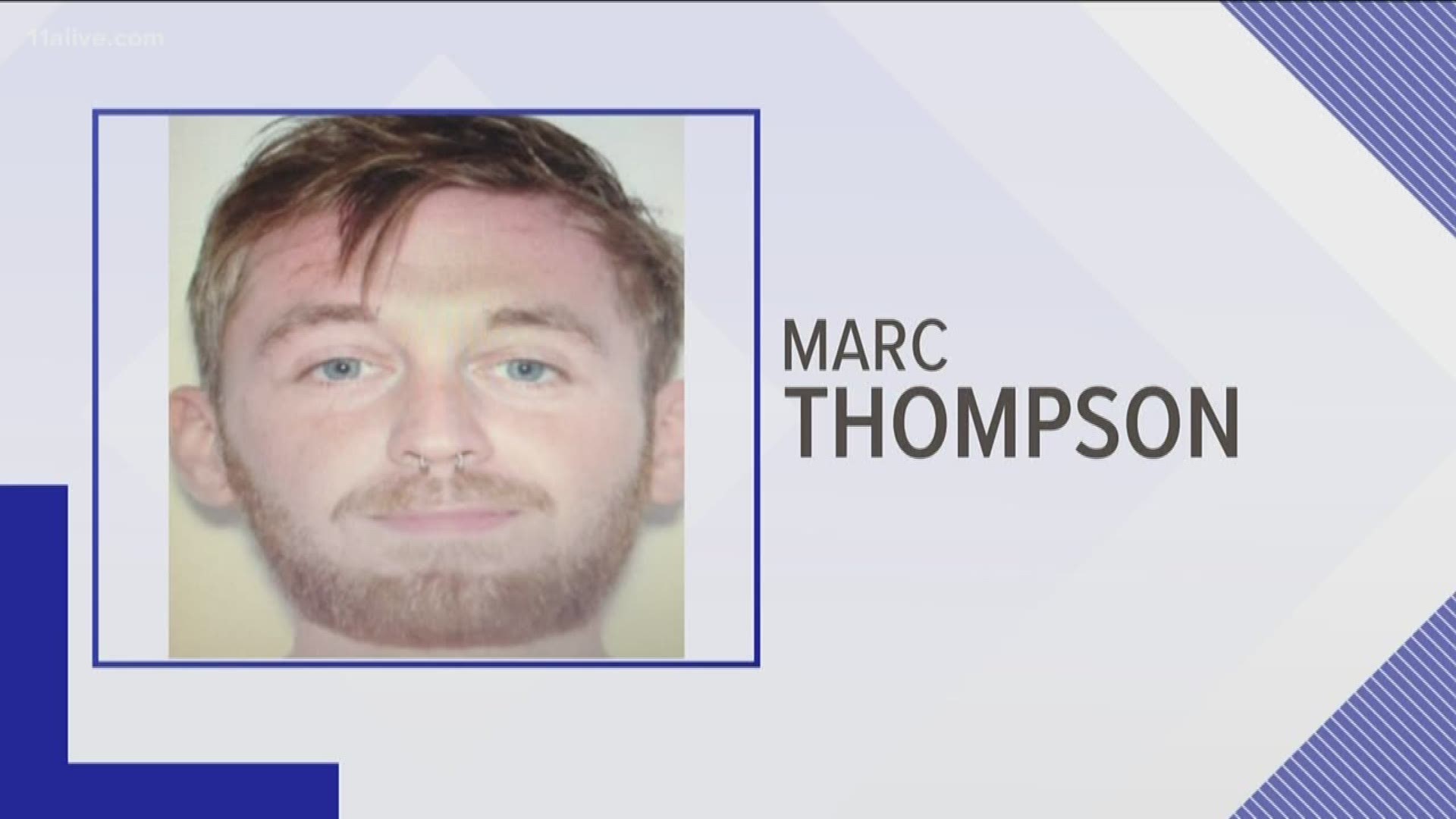 Investigators say Marc Thompson is accused of pointing a gun at his mother's head while holding her and his brother hostage.