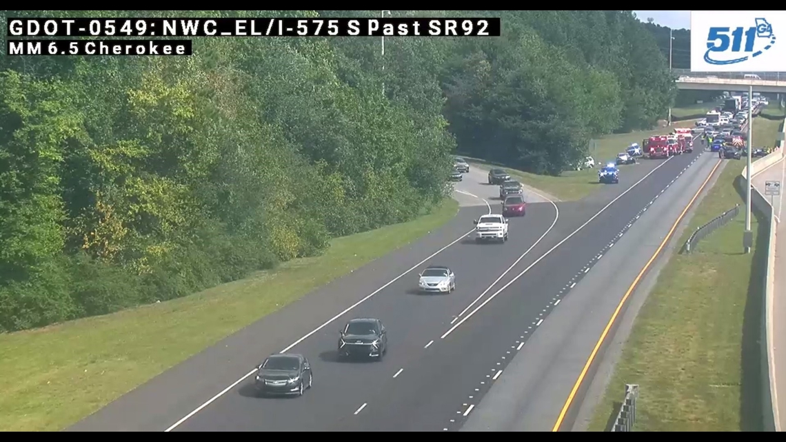 Crash on I-575 at Highway 92 in Cherokee County | 11alive.com