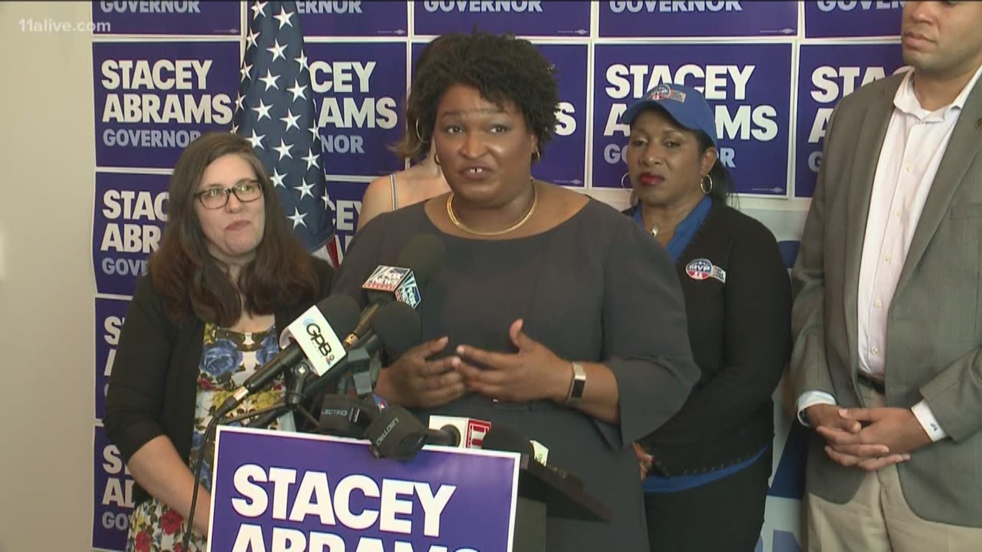 When she filed a disclosure form in March, Democrat Stacey Abrams disclosed a modest net worth of less than $109,000