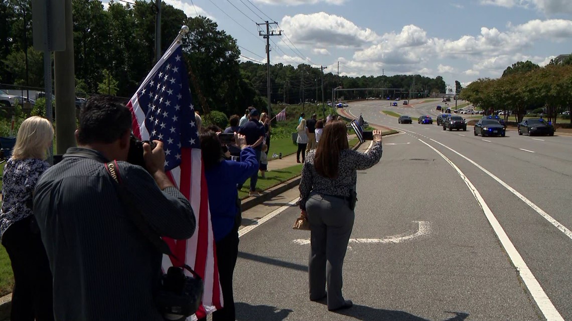 Procession for Cobb County Deputy Jonathan Koleski | 11alive.com