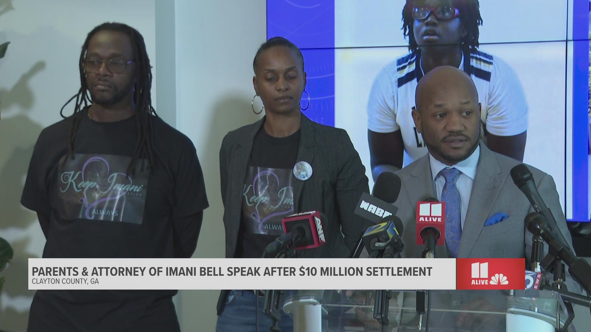 The attorneys for Imani Bell speak about the importance of the settlement.