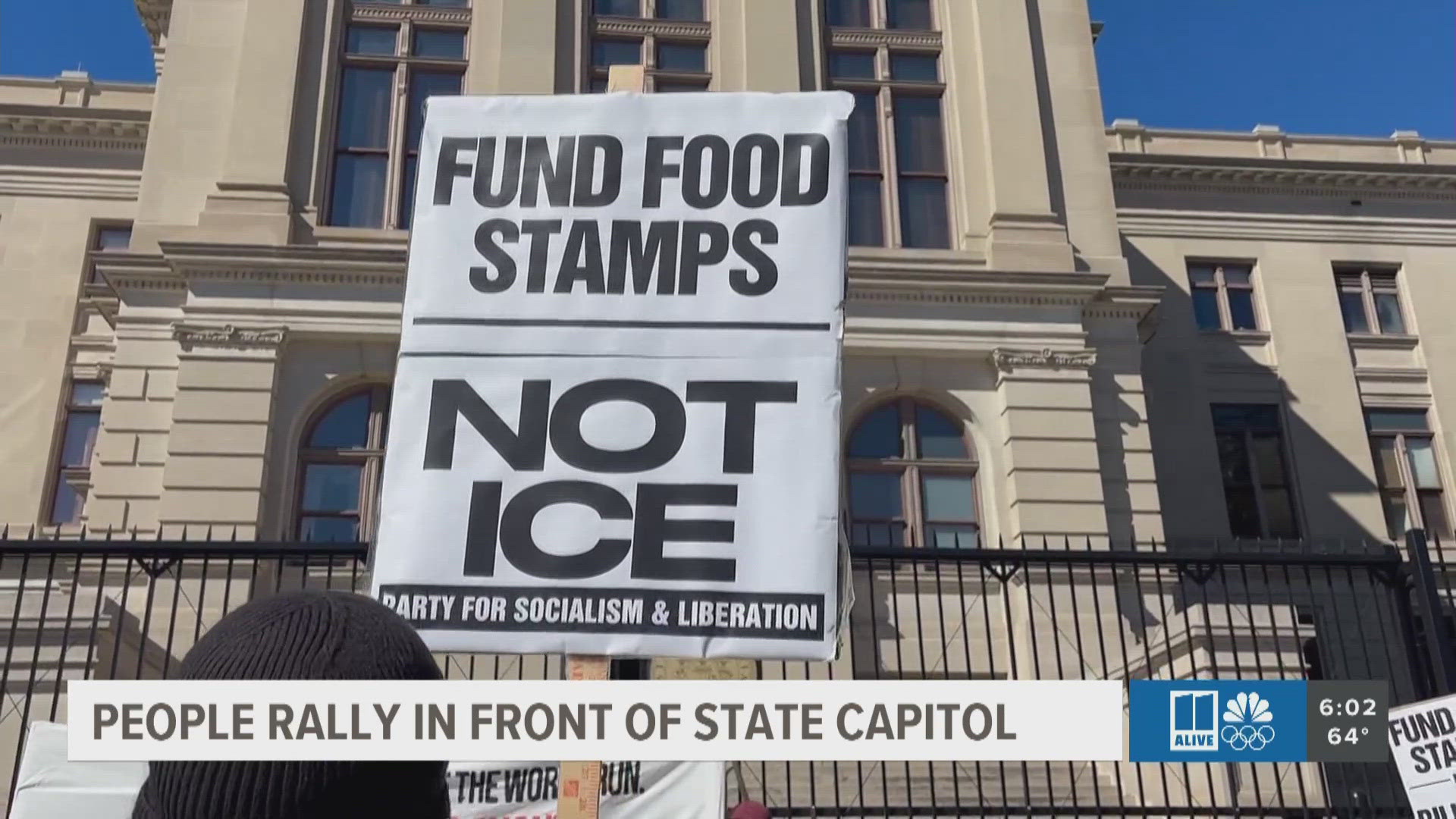 Dozens rally outside Georgia State Capitol over cuts to SNAP benefits ...