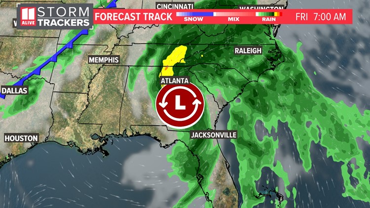 Atlanta weather forecast | Rain and storms expected | 11alive.com