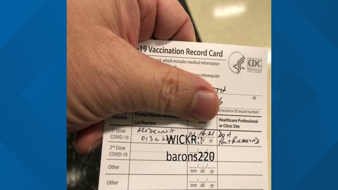 Here's why you shouldn't post your vaccine card online