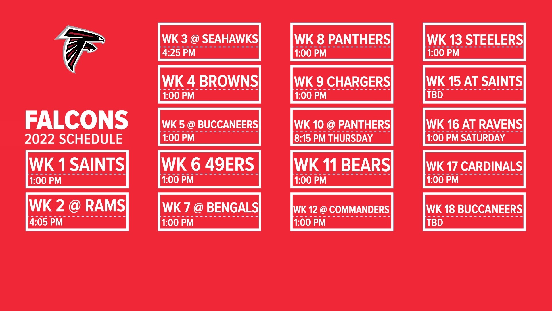 falcons home schedule