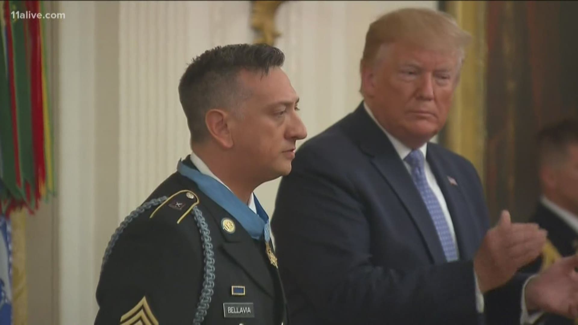 President Trump presented him with the award.