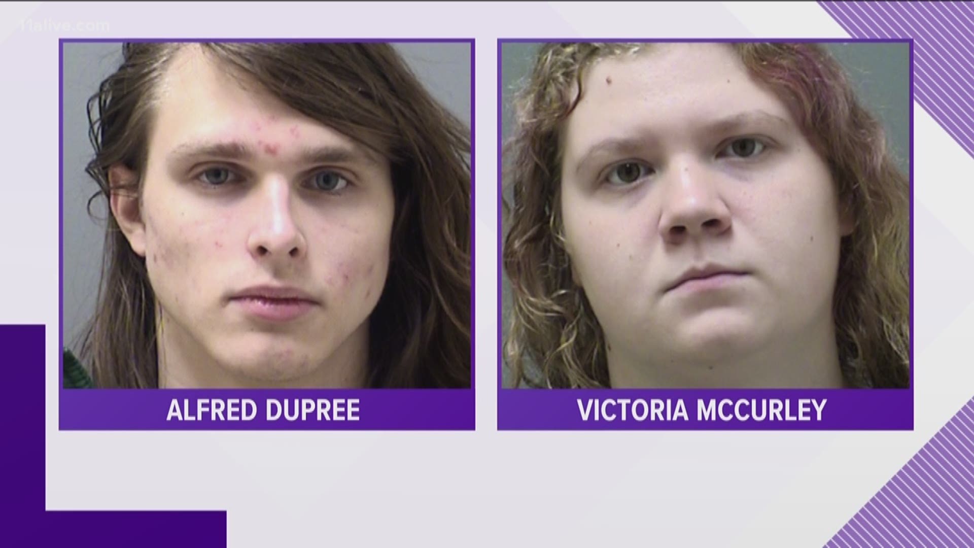 Charges against Alfred Dupree III and Victoria 'Gabi' McCurley included conspiracy to commit murder, conspiracy to commit arson and unlawful possession of a destructive device.