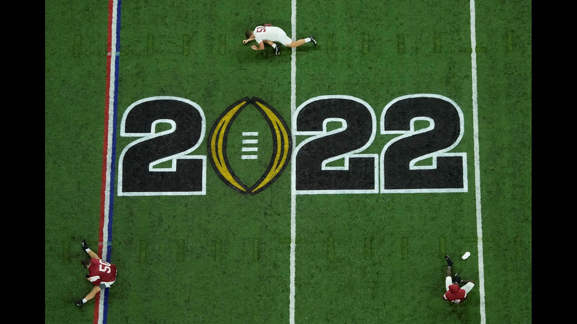 Kirby Smart and Vince Dooley after Football wins title