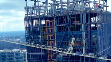 Crews bring in new heavy machinery to help remove Midtown Atlanta crane