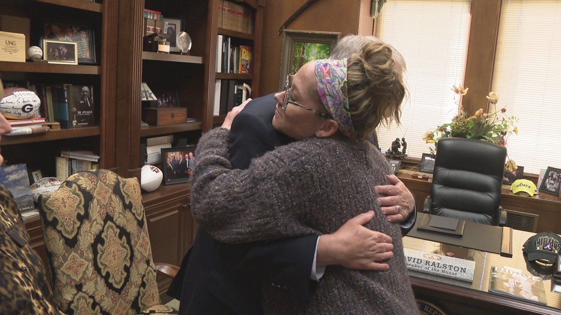 Mom hugs Speaker of the House after Georgia passes landmark mental health reform