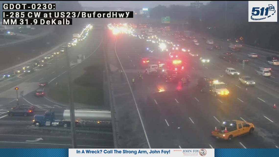 2 dead after fiery crash on I-285 EB at Buford Highway in DeKalb Co ...