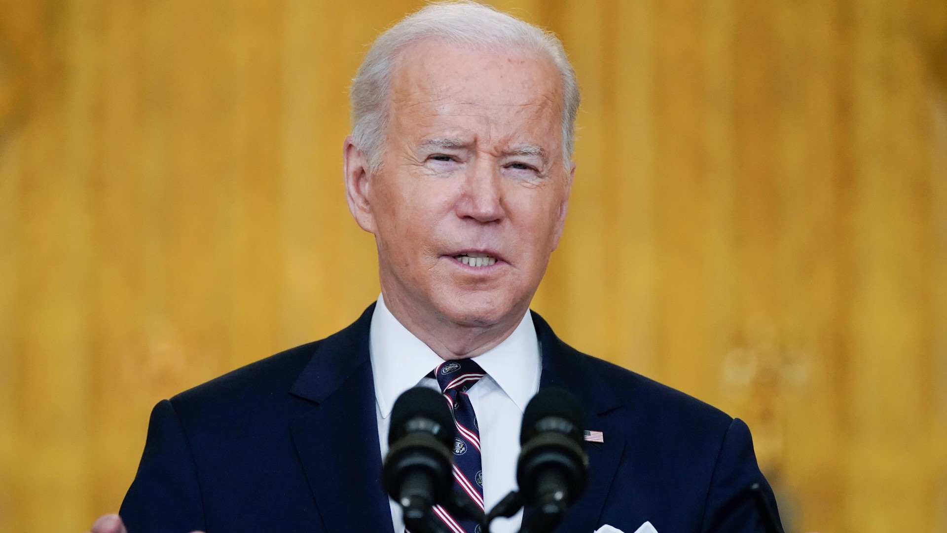 President Joe Biden released a statement Wednesday on the shootings that he said shook communities across America a year ago.