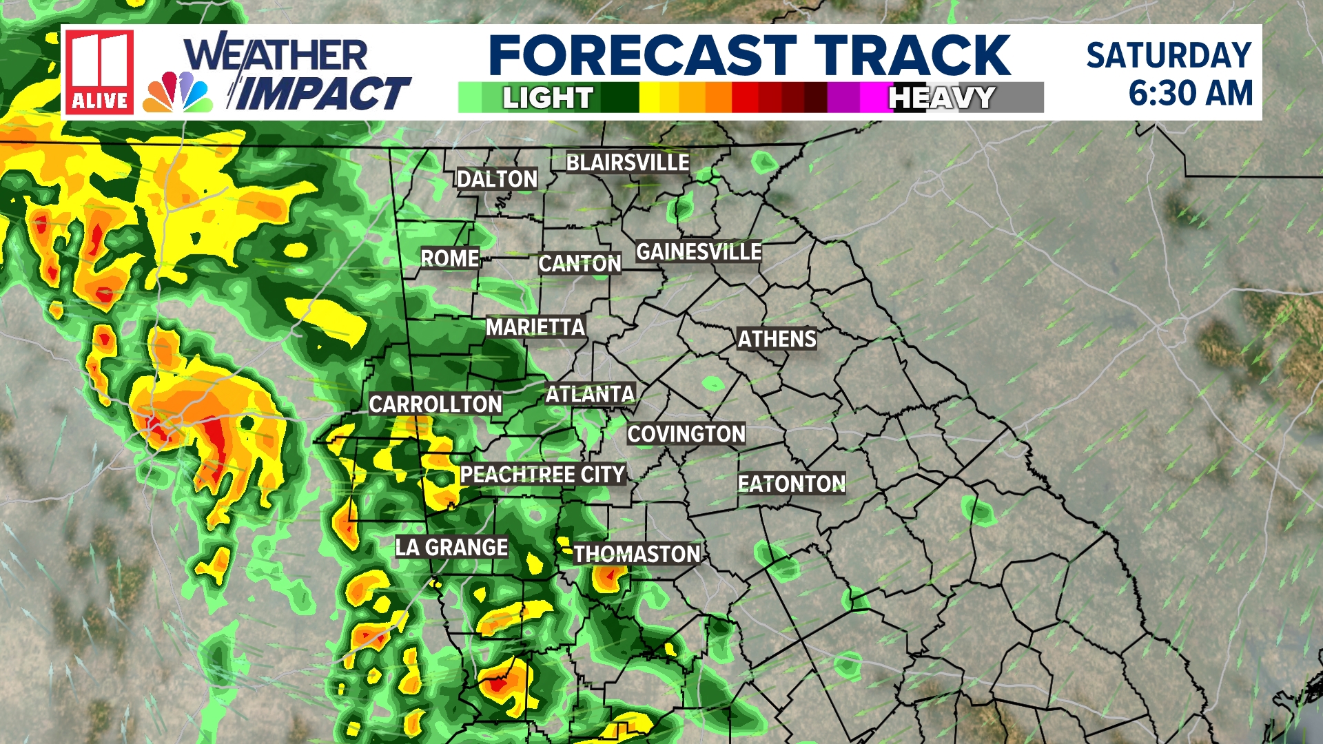11Alive Weather Impact Alert issued for Thursday, Friday | 11alive.com