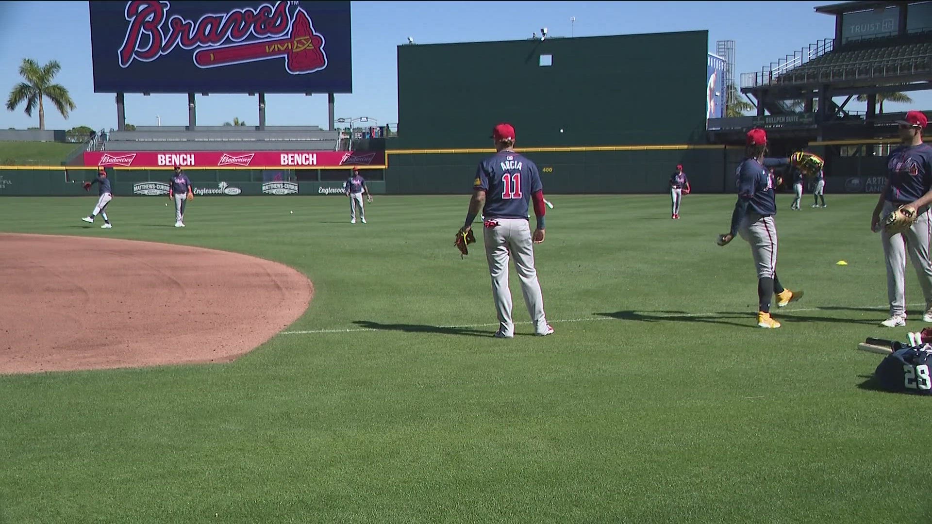 The Braves are gearing up for their first spring training game.