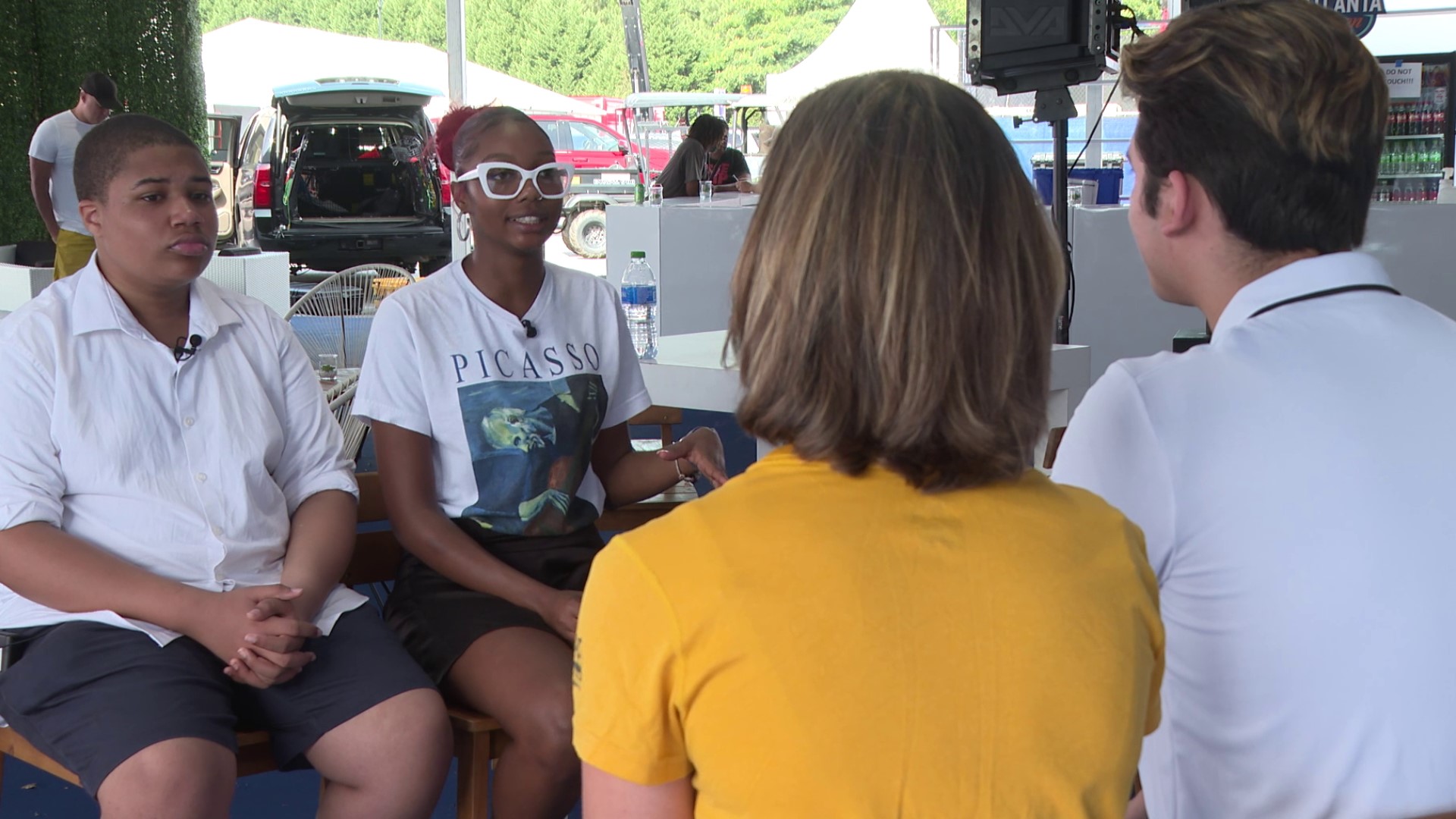 11Alive paired two teens with Savannah College of Art and Design (SCAD) graduates and professors at the Atlanta Open to teach them all about the possibilities.