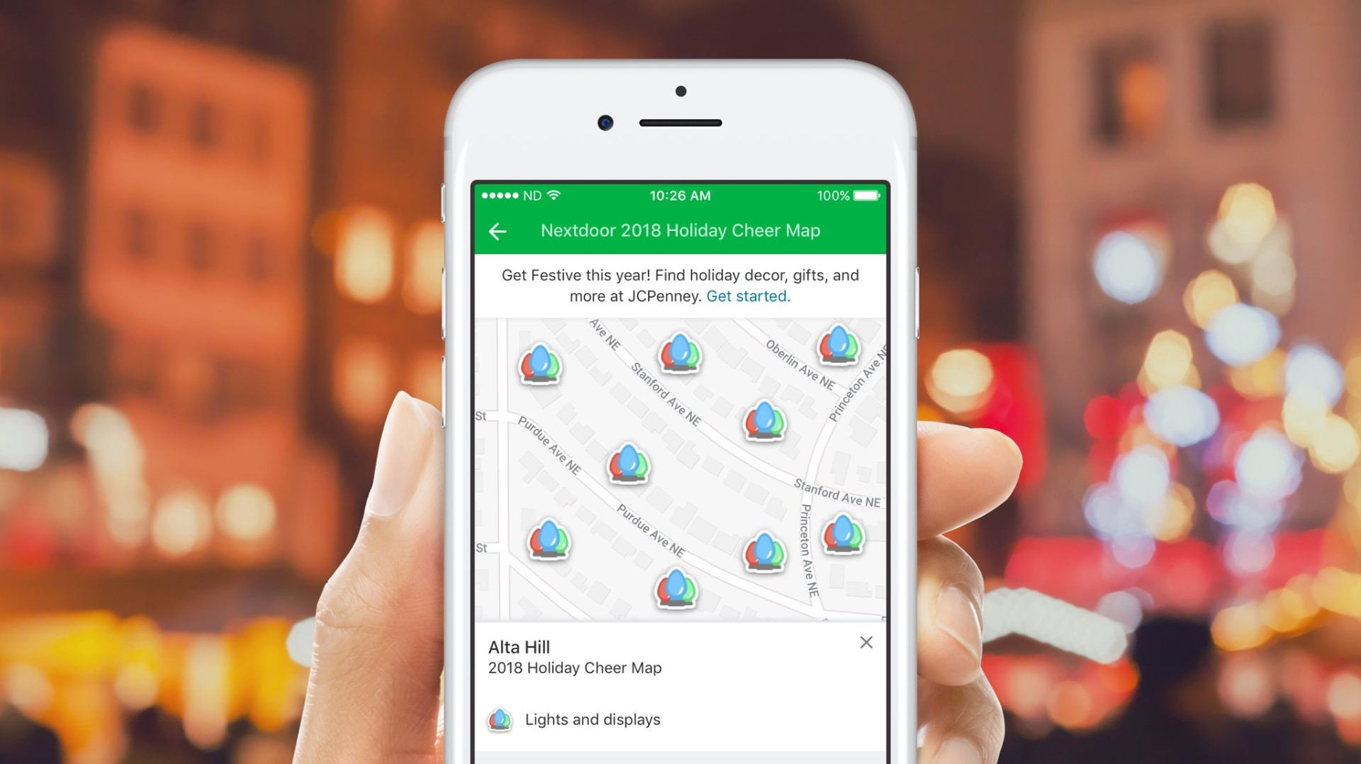 How to find Christmas lights near you