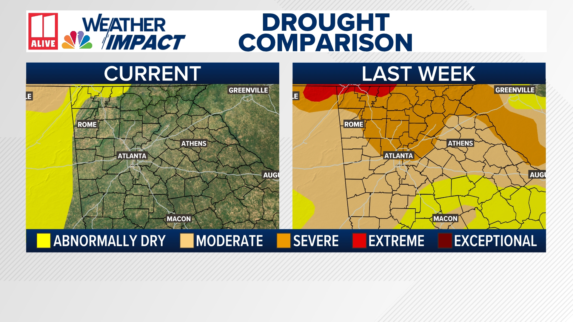 Last week, all of metro Atlanta was in drought